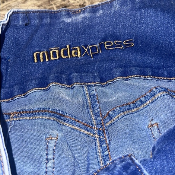 Women’s MX JEANS Levanta Cola High Rise Blue Skinny Jeans Size 28 - Picture 11 of 11